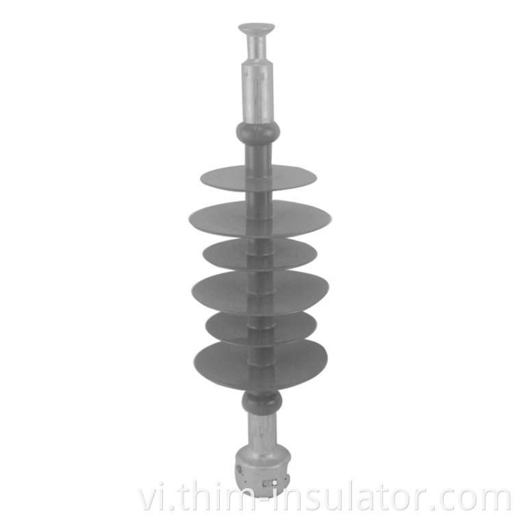 Composite distribution suspension insulator